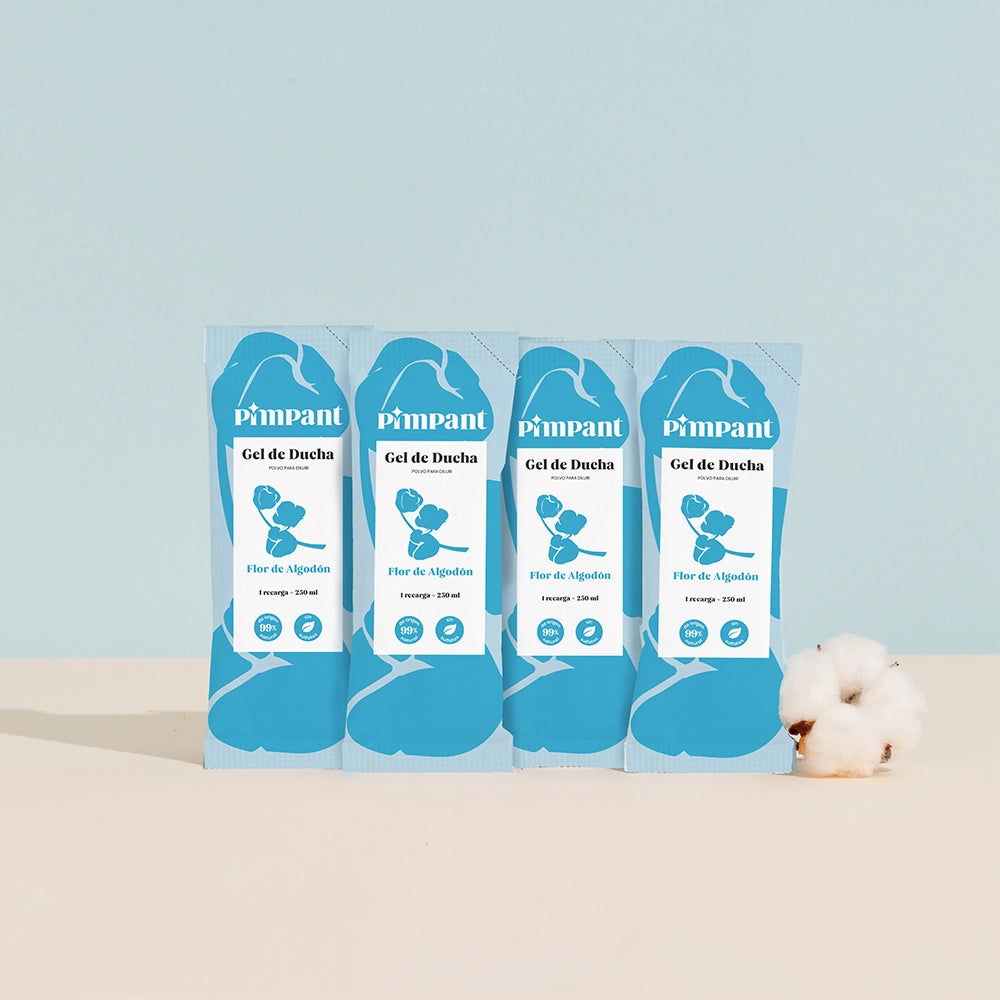 Recarga Gel de Ducha Flor de Algodón (x4)