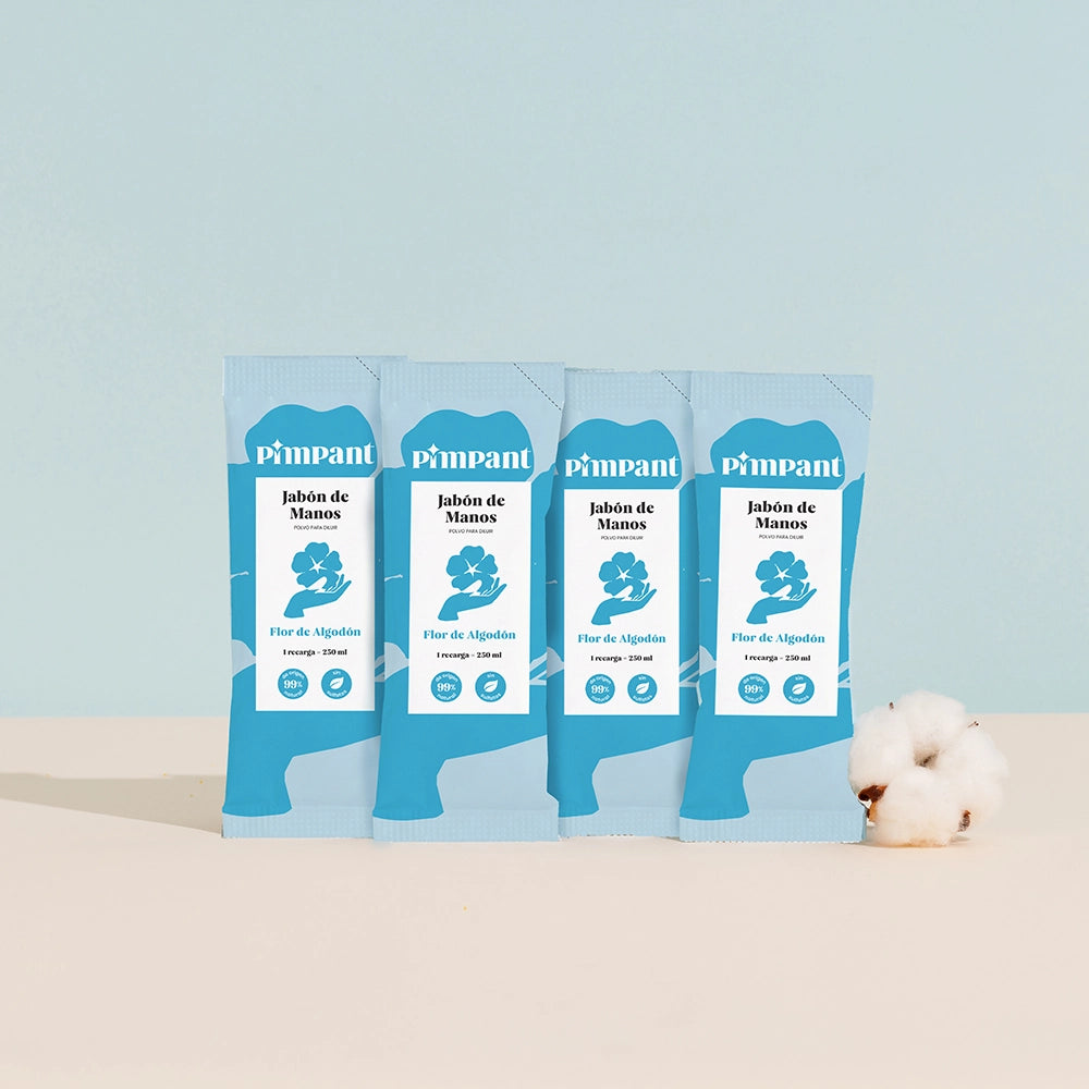Recarga Jabón de Manos Flor de Algodón (x4)