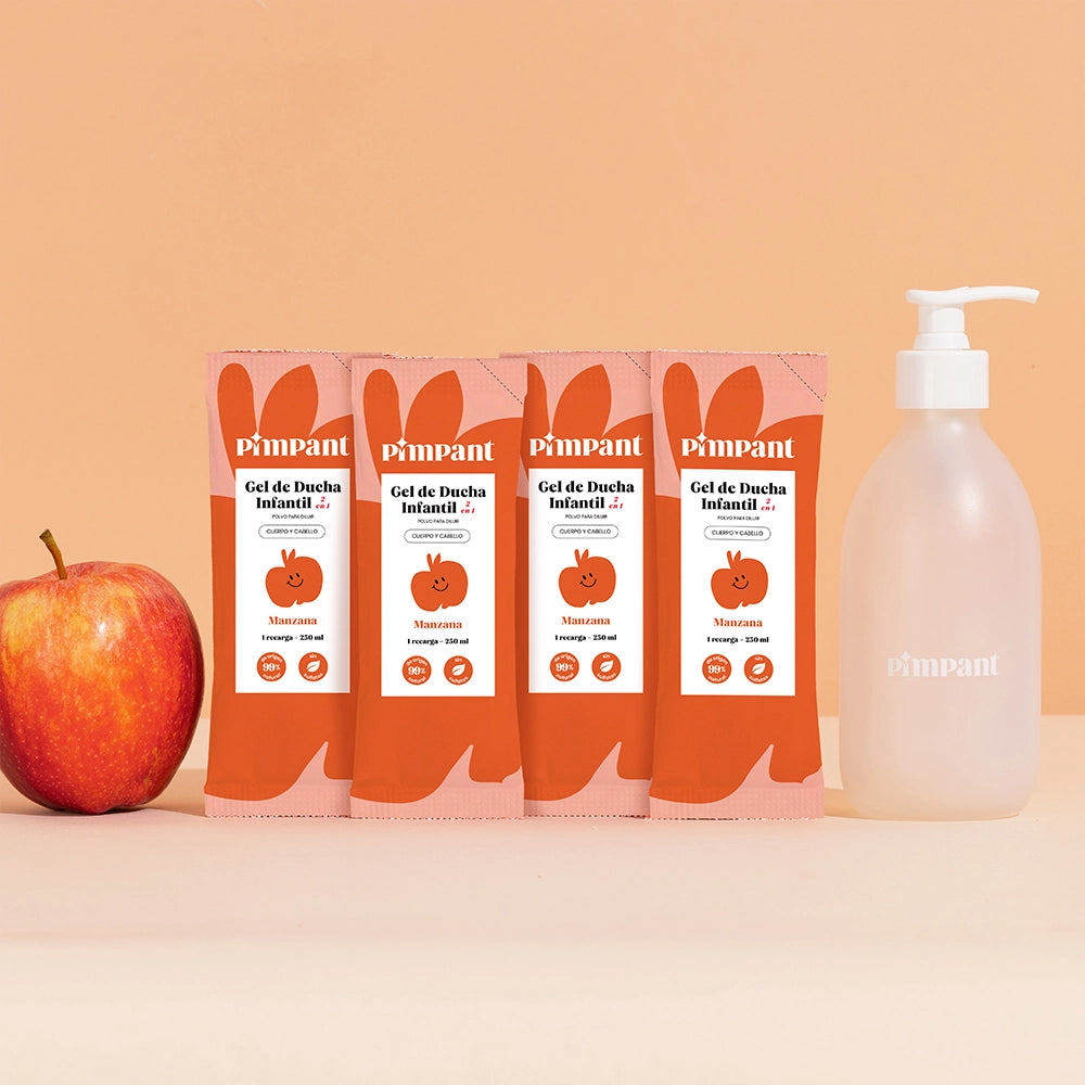 Pack Gel de Ducha Infantil 2 en 1 Manzana