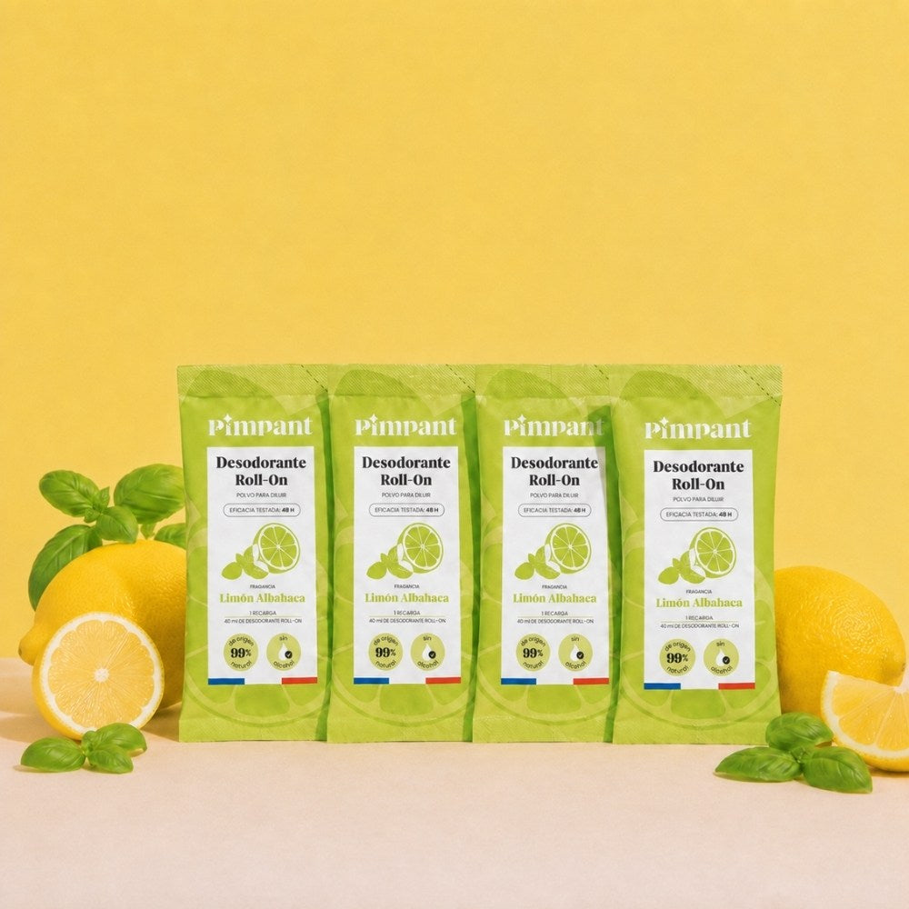 Recargas Desodorante Roll-On Limón y Albahaca (x4)