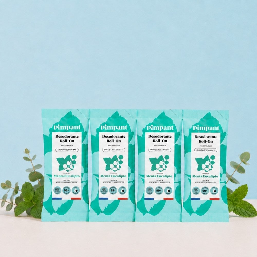 Recargas Desodorante Roll-On Menta y Eucalipto (x4)