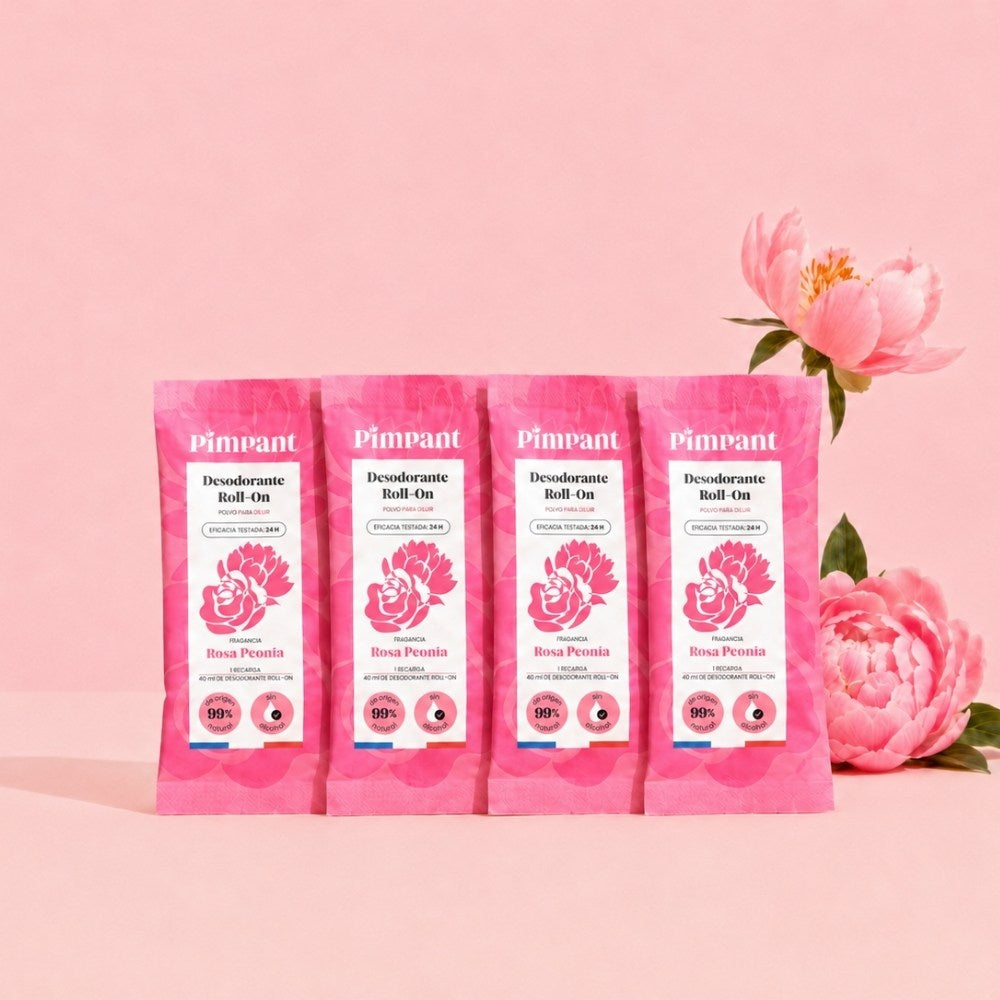 Recargas Desodorante Roll-On Rosa y Peonia (x4)